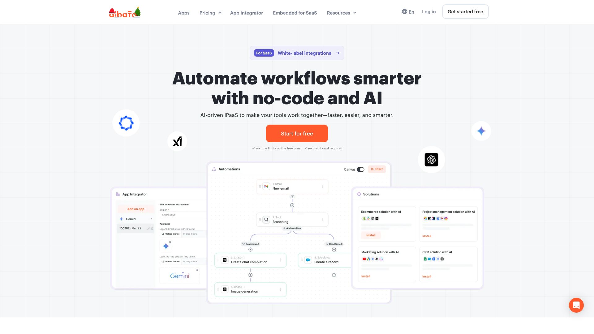 Screenshot of Albato: Your Business Integration Hub