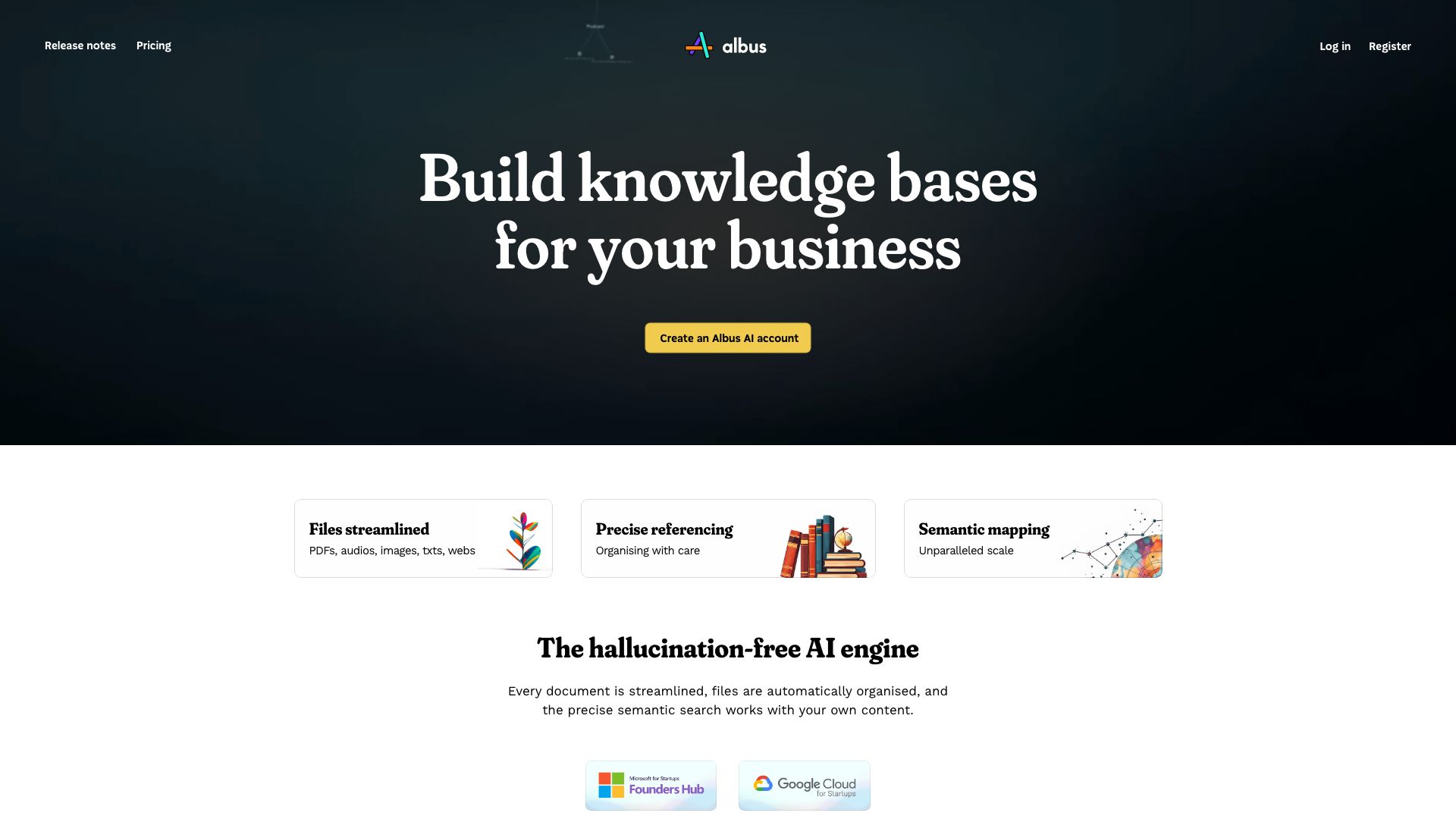 Screenshot of Albus: Your AI-Powered Research Assistant