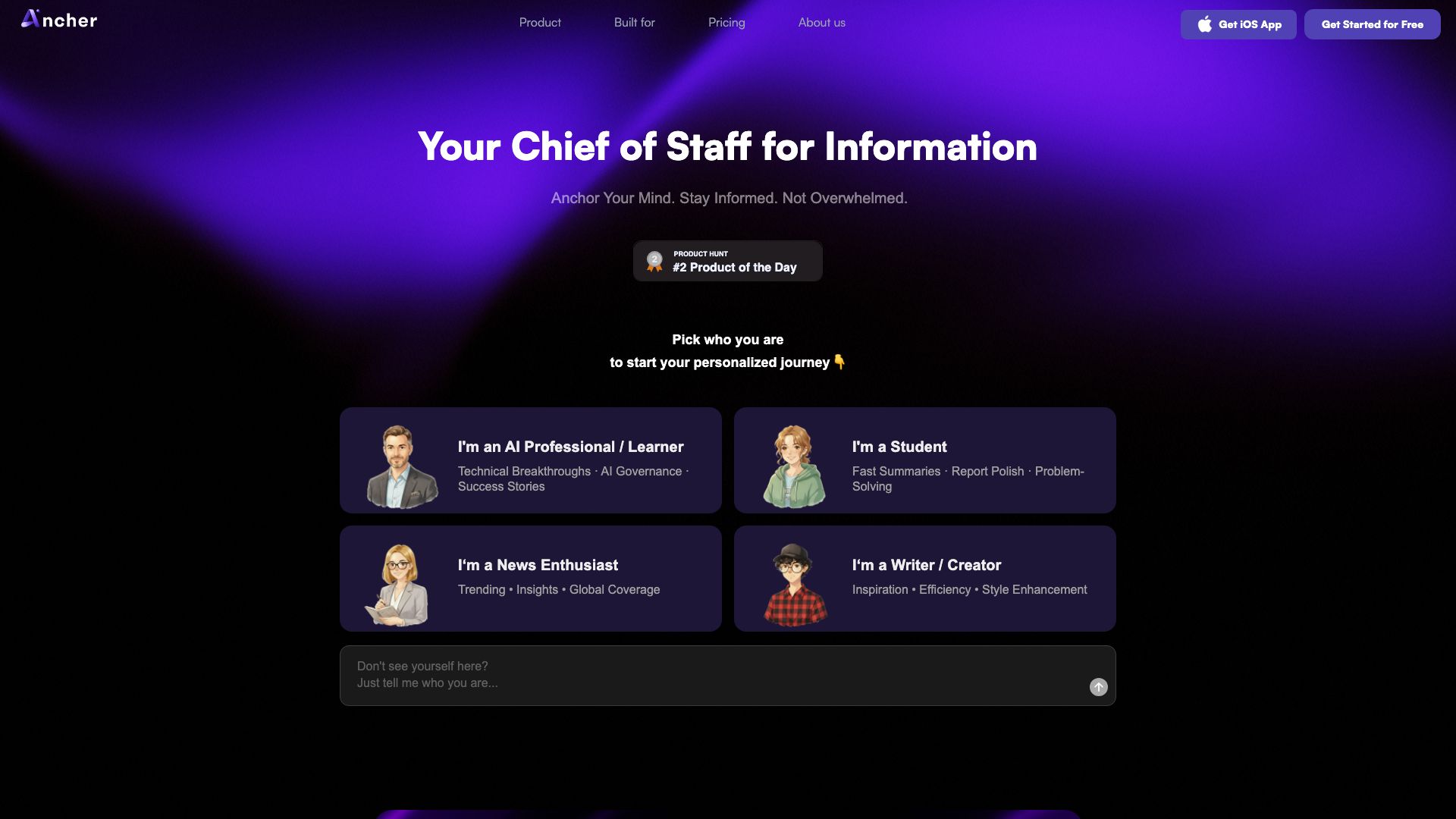 Screenshot of Ancher.ai: AI-Powered Business Intelligence