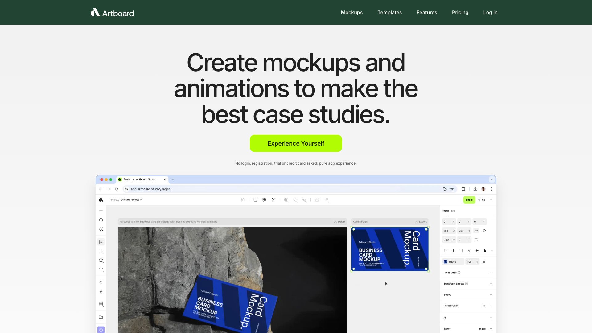Screenshot of Artboard Studio: The All-in-One Mockup and Design Tool