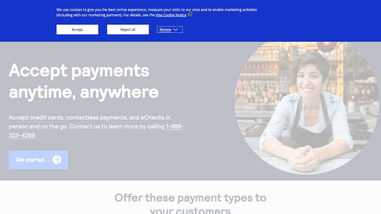 Screenshot of Authorize.Net
