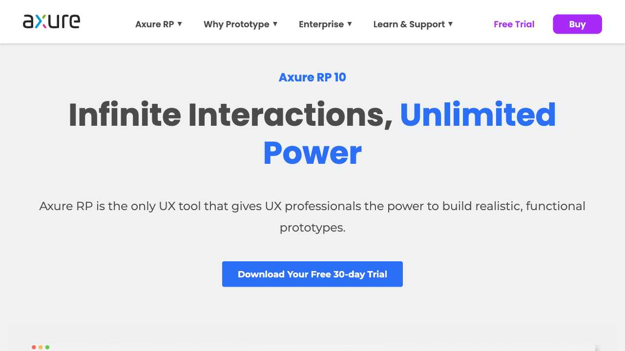 Screenshot of Axure RP