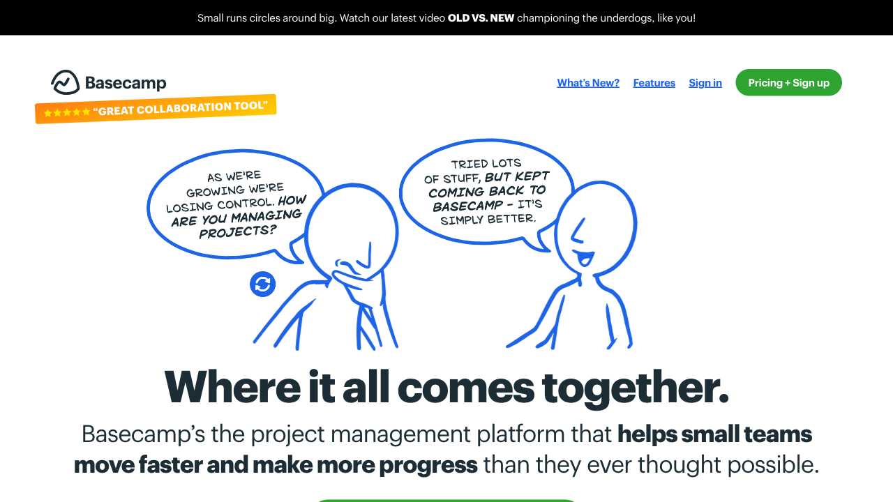 Screenshot of Basecamp