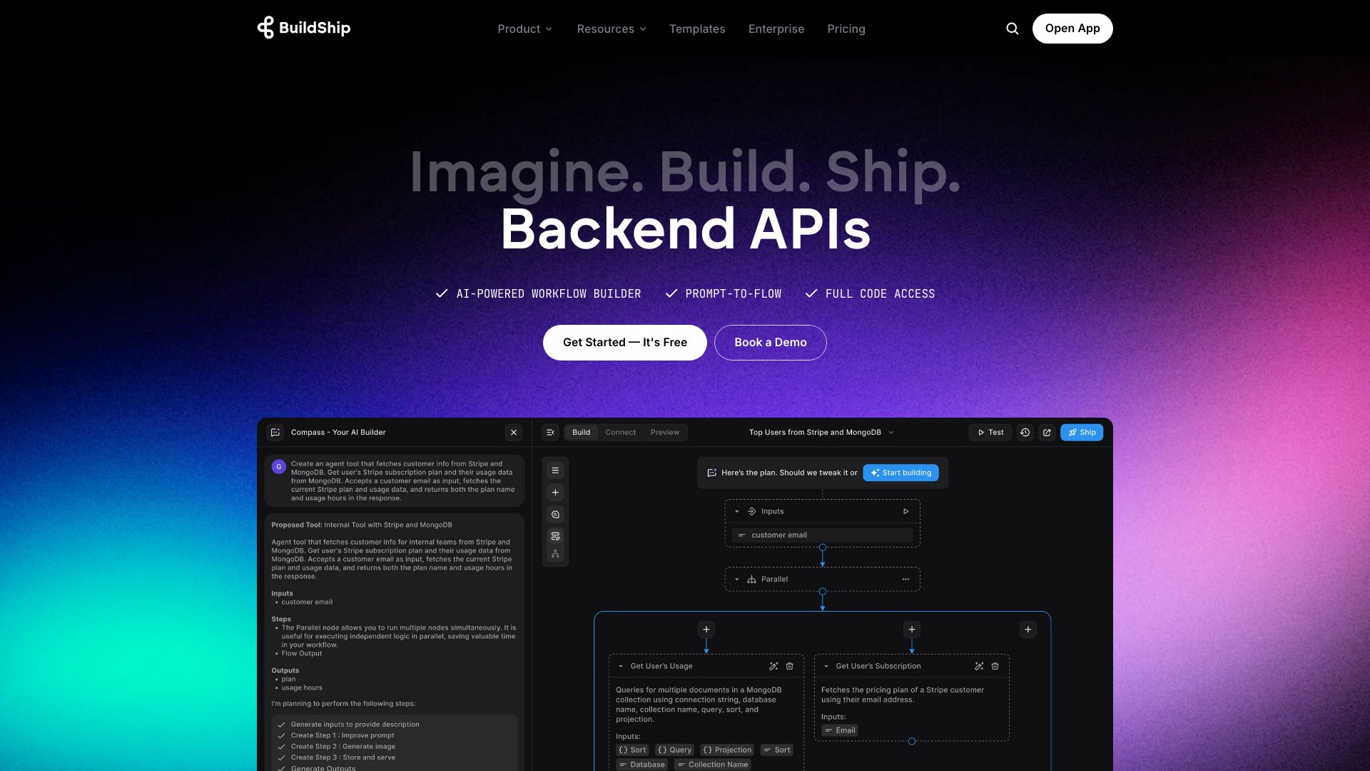 Screenshot of Buildship: Accelerate Your Backend Development