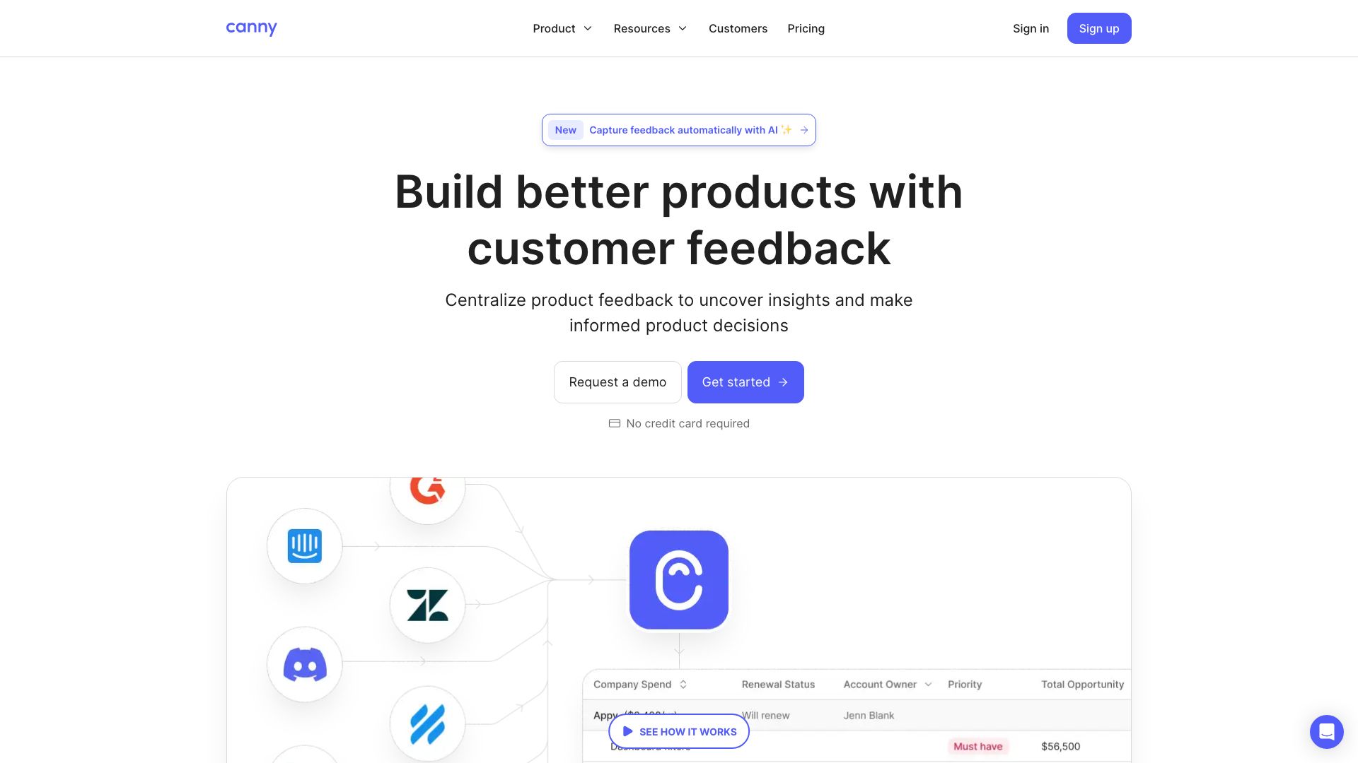 Screenshot of Canny.io: Streamline Your Product Feedback