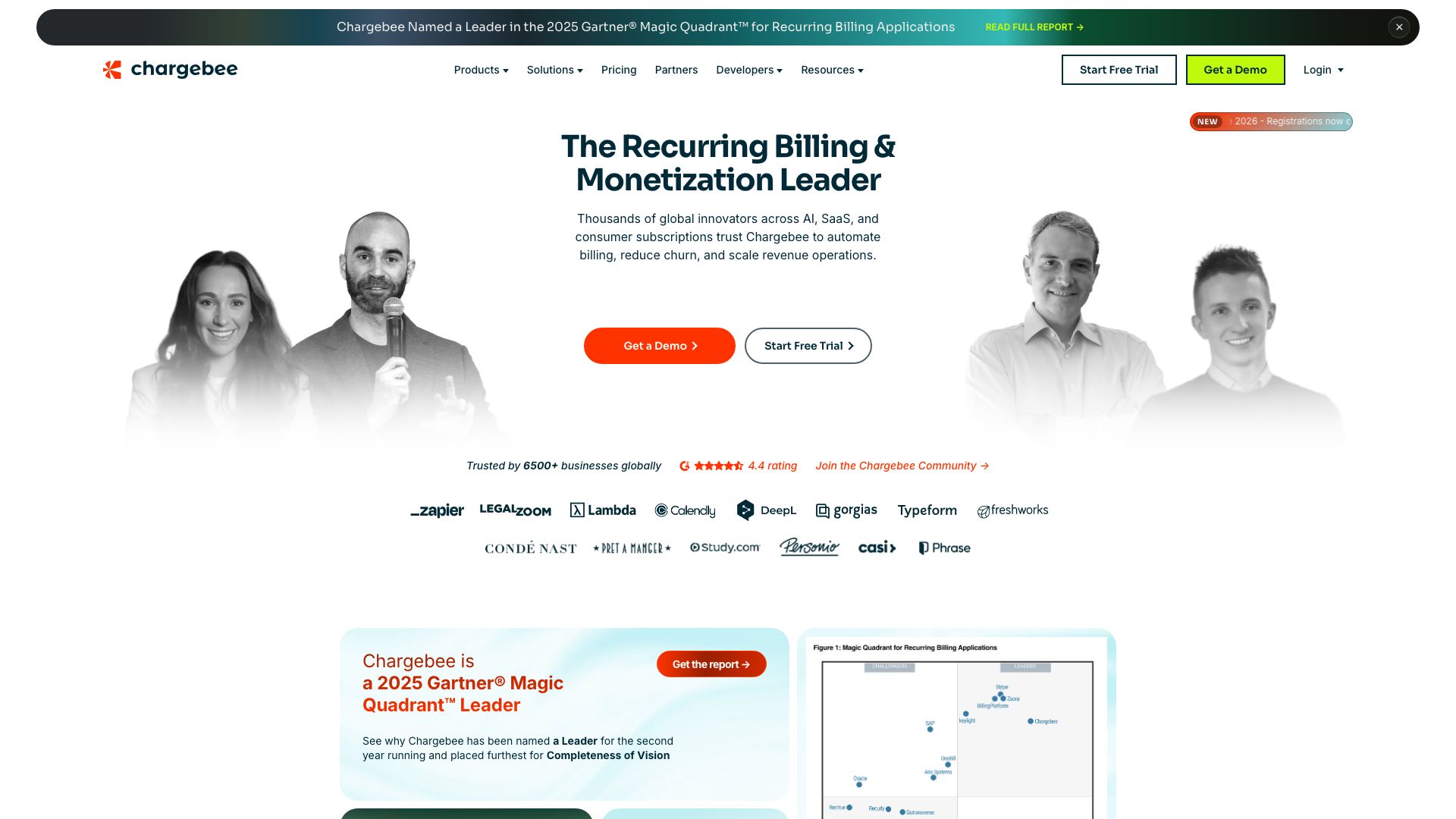 Screenshot of Chargebee: Subscription Management Platform