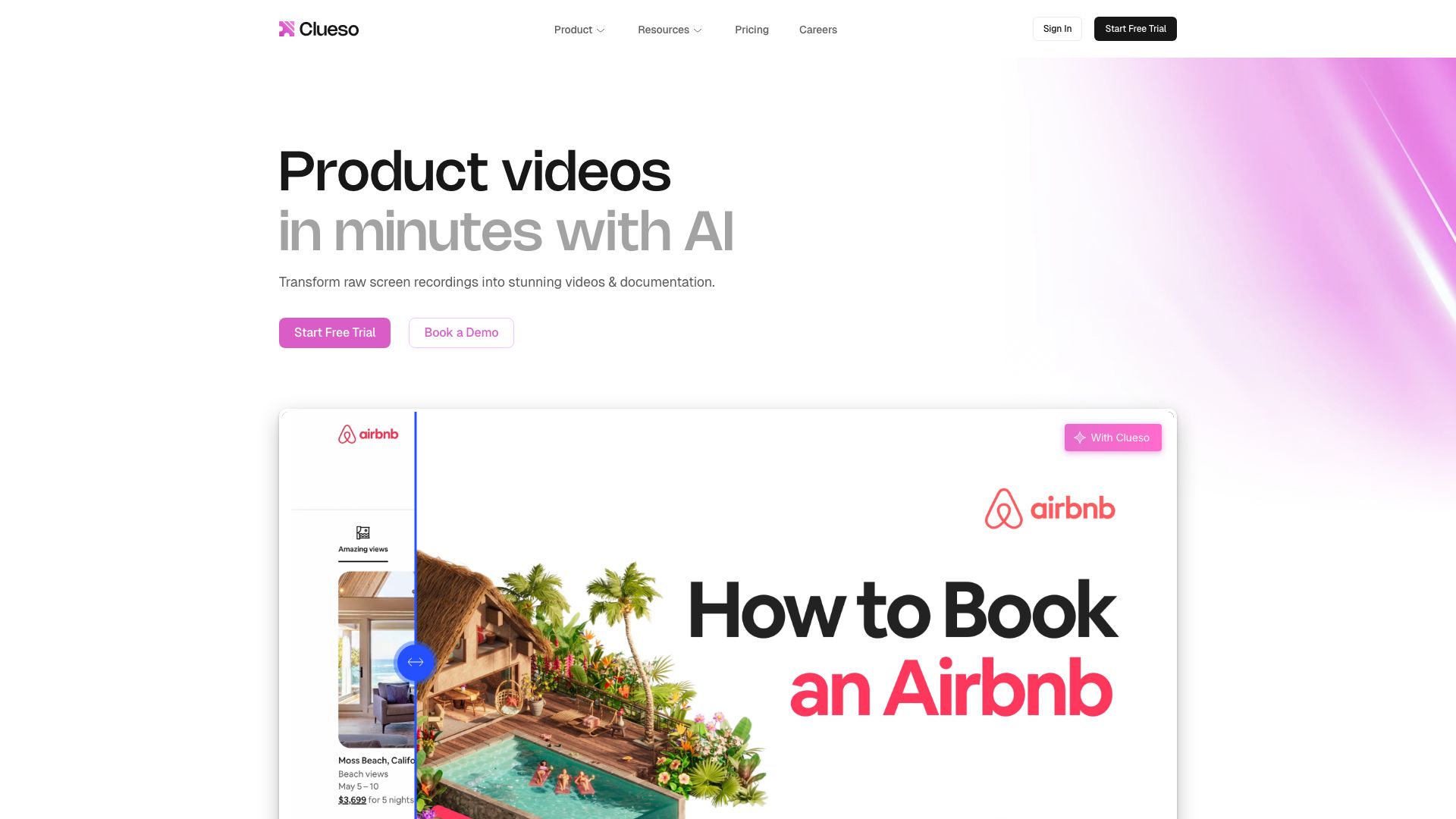 Screenshot of Clueso: AI-Powered Knowledge Management