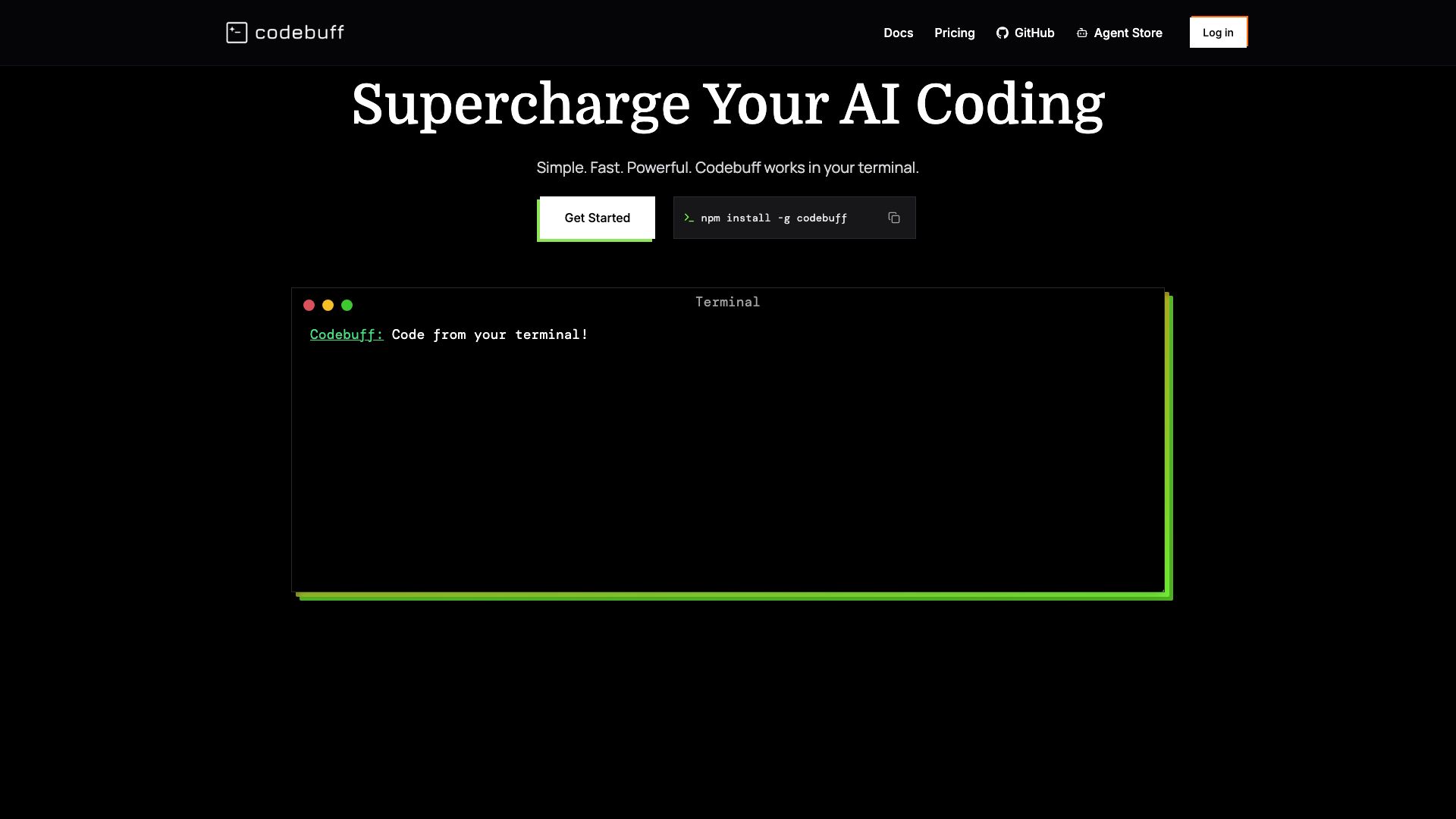 Screenshot of CodeBuff: Your AI Coding Assistant