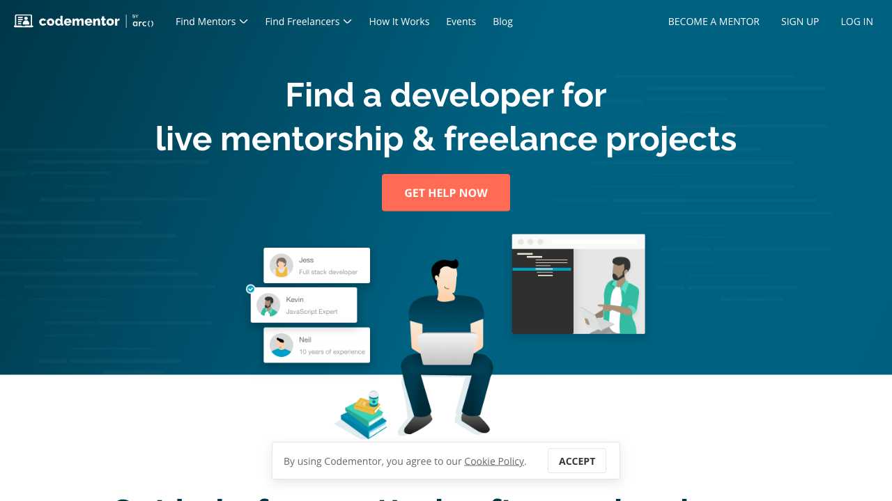 Screenshot of Codementor