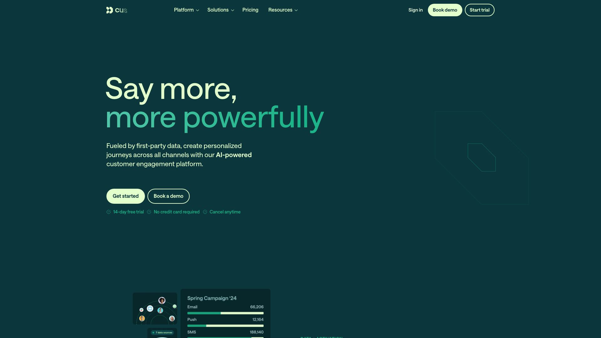Screenshot of Customer.io: Engage Your Users Effortlessly
