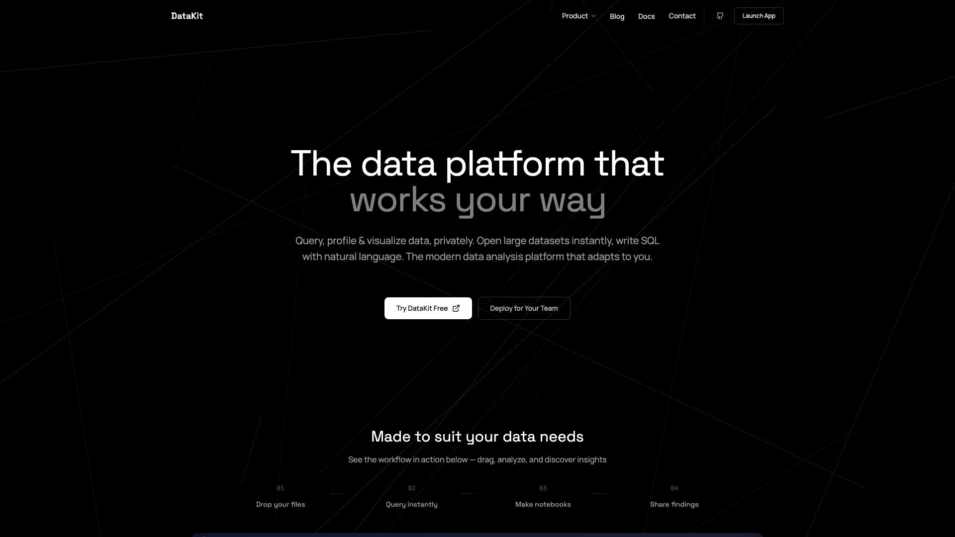 Screenshot of DataKit Studio