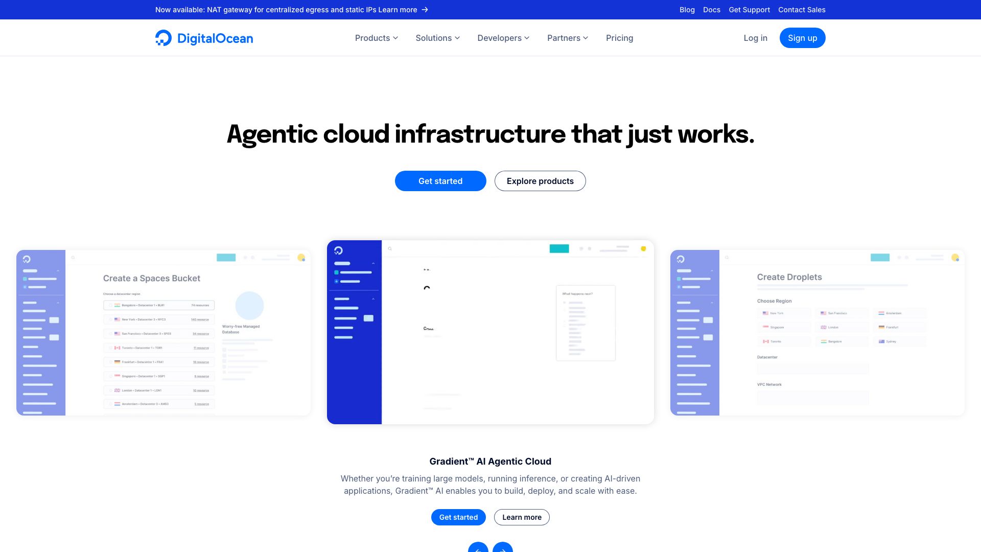 Screenshot of DigitalOcean: Cloud Computing for Developers