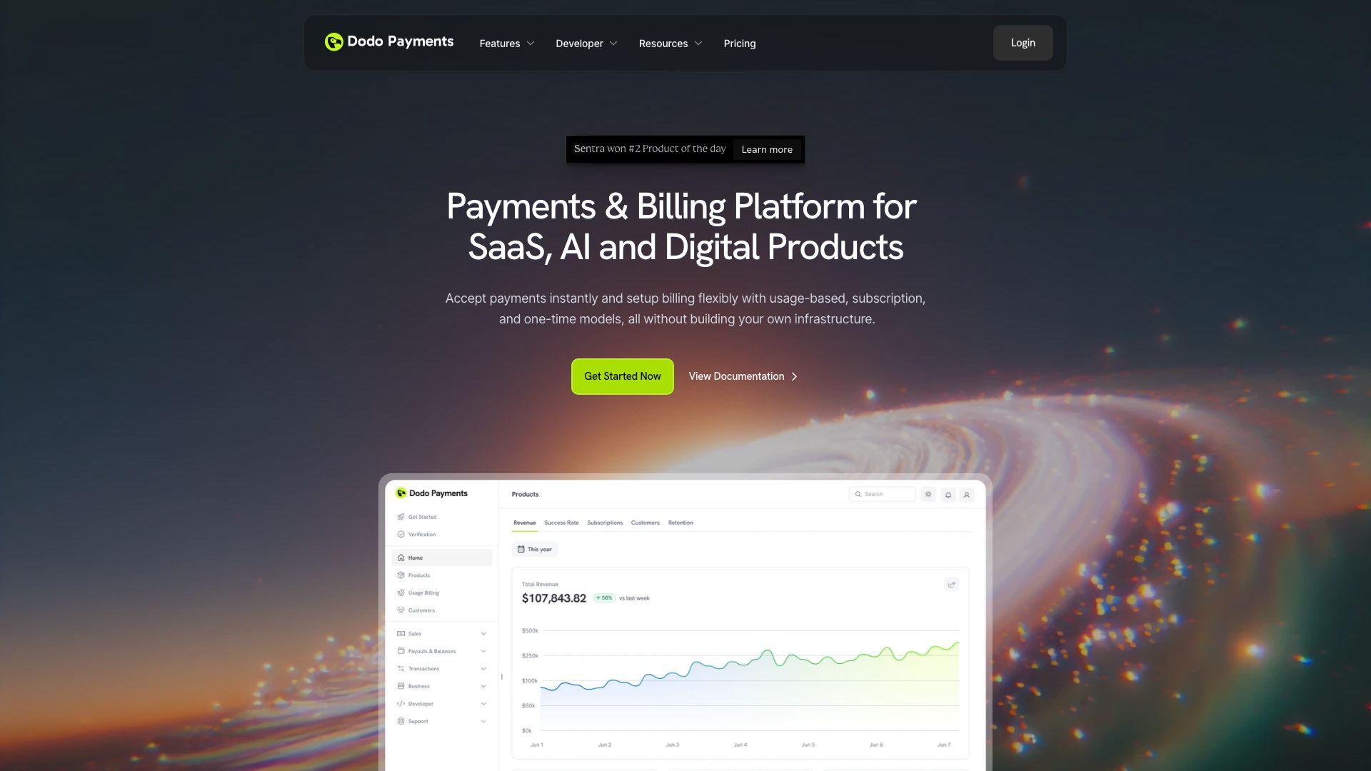 Screenshot of Dodo Payments: Seamless Cross-Border Transactions