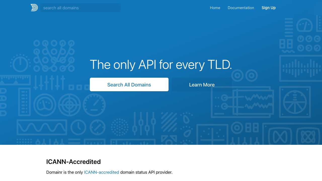 Screenshot of Discover and Register the Perfect Domain Name