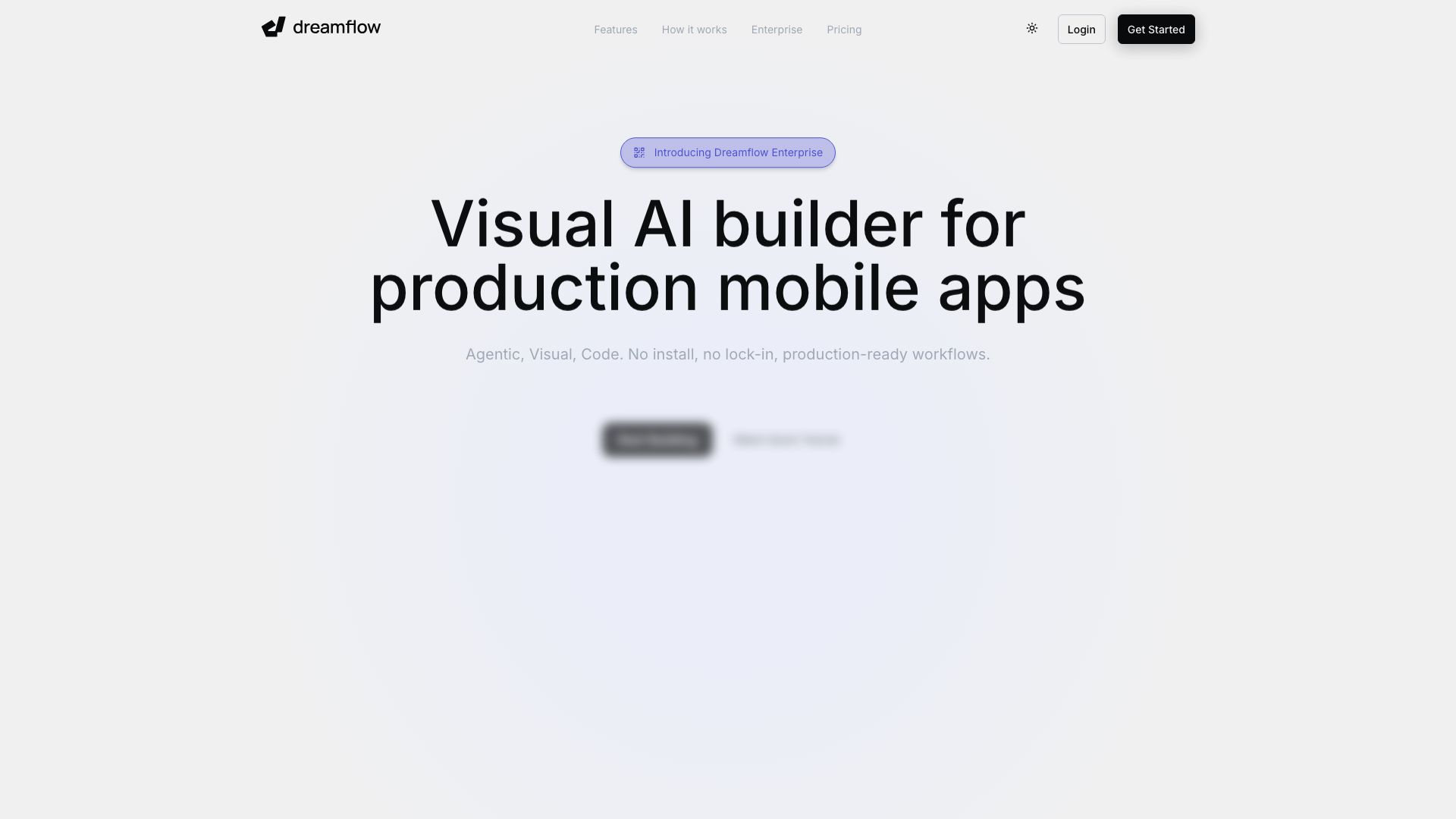 Screenshot of Dreamflow.app: Your AI-Powered Creative Partner