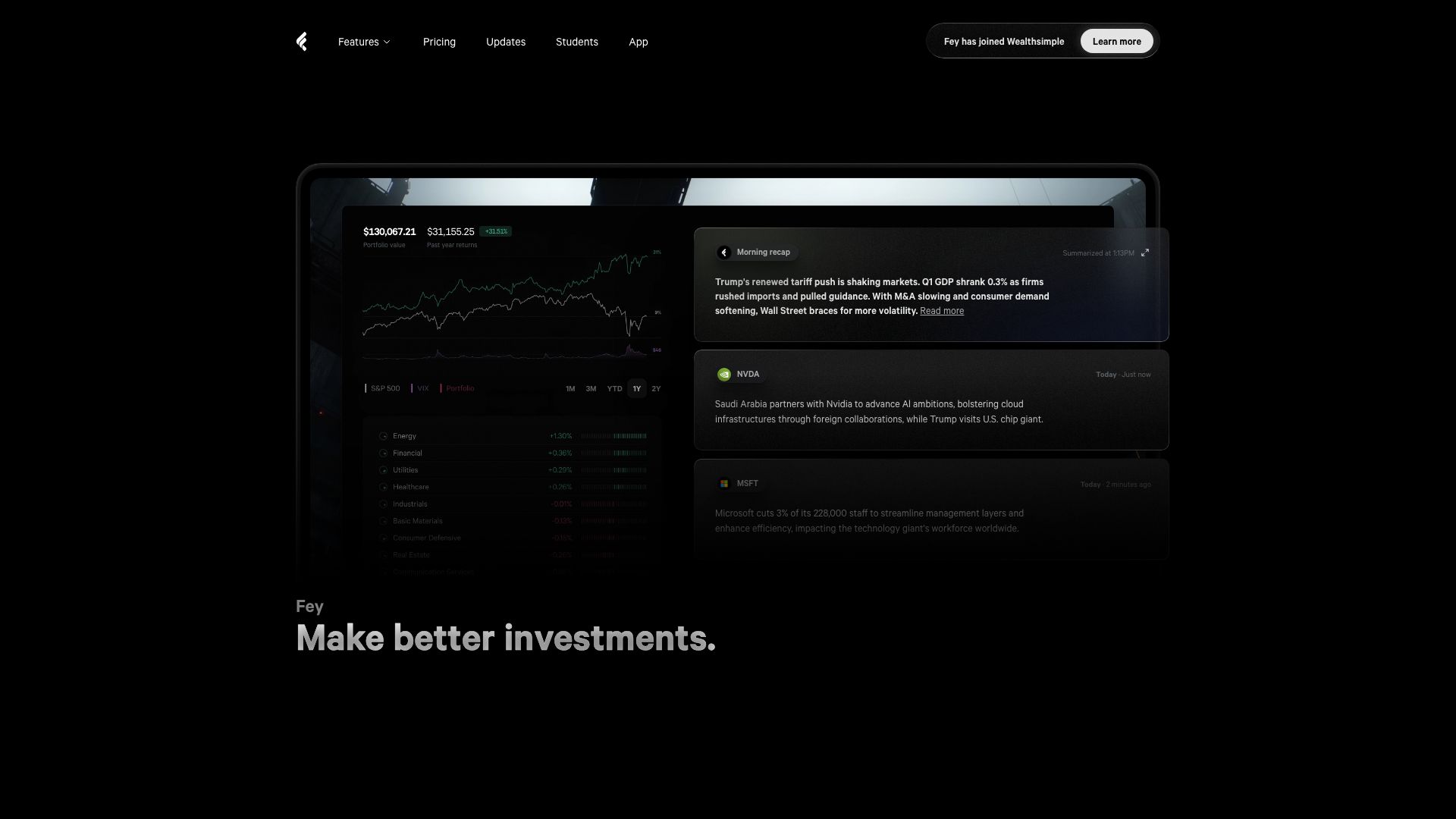 Screenshot of Fey.com - Secure Cloud Collaboration