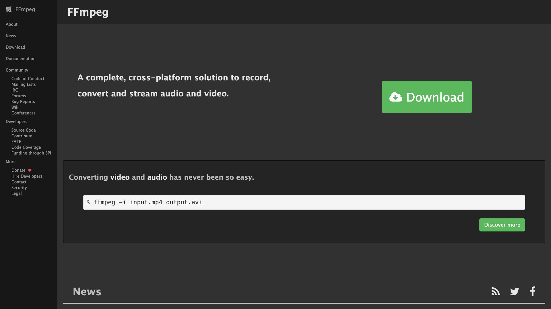 Screenshot of FFmpeg: The Ultimate Multimedia Framework