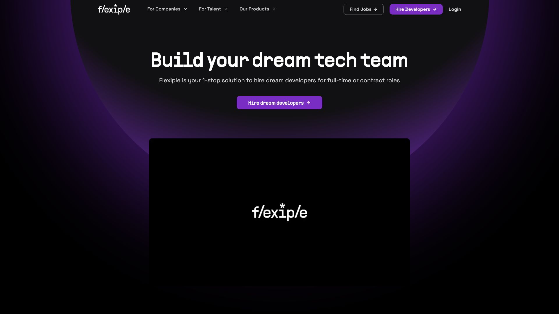 Screenshot of Flexiple: Your On-Demand Tech Talent Partner