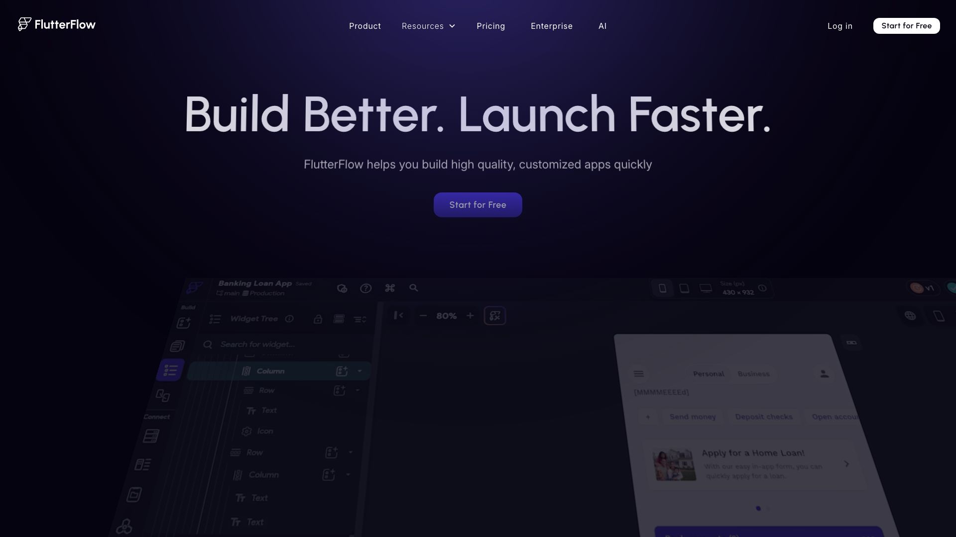 Screenshot of FlutterFlow: No-Code App Development Platform