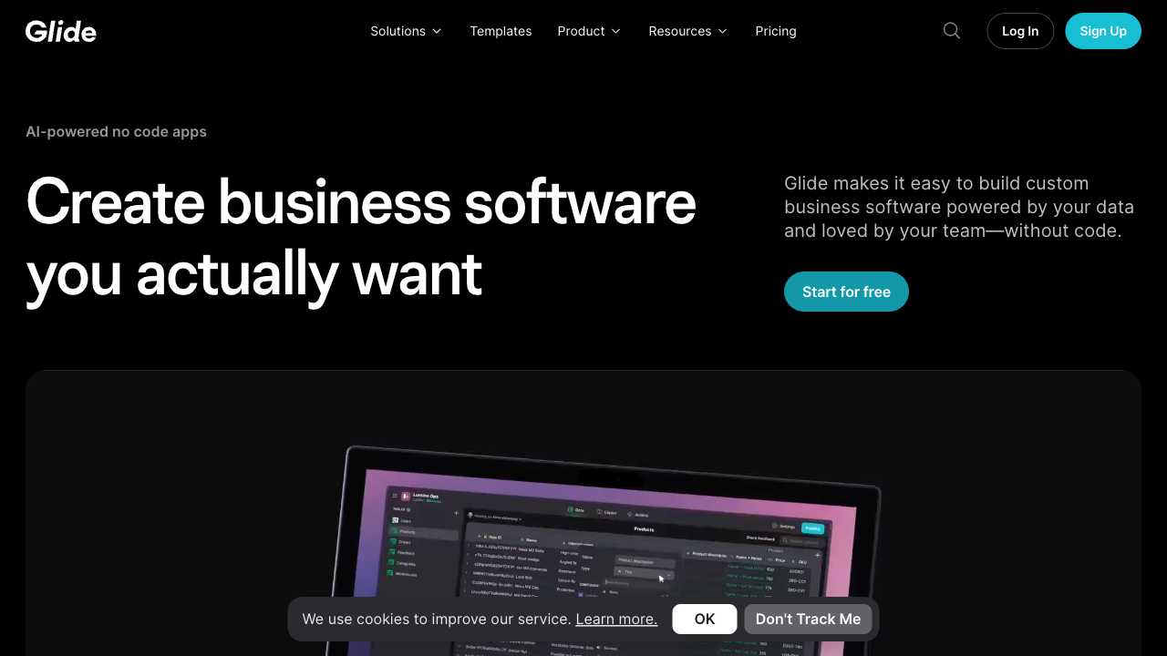 Screenshot of Glide