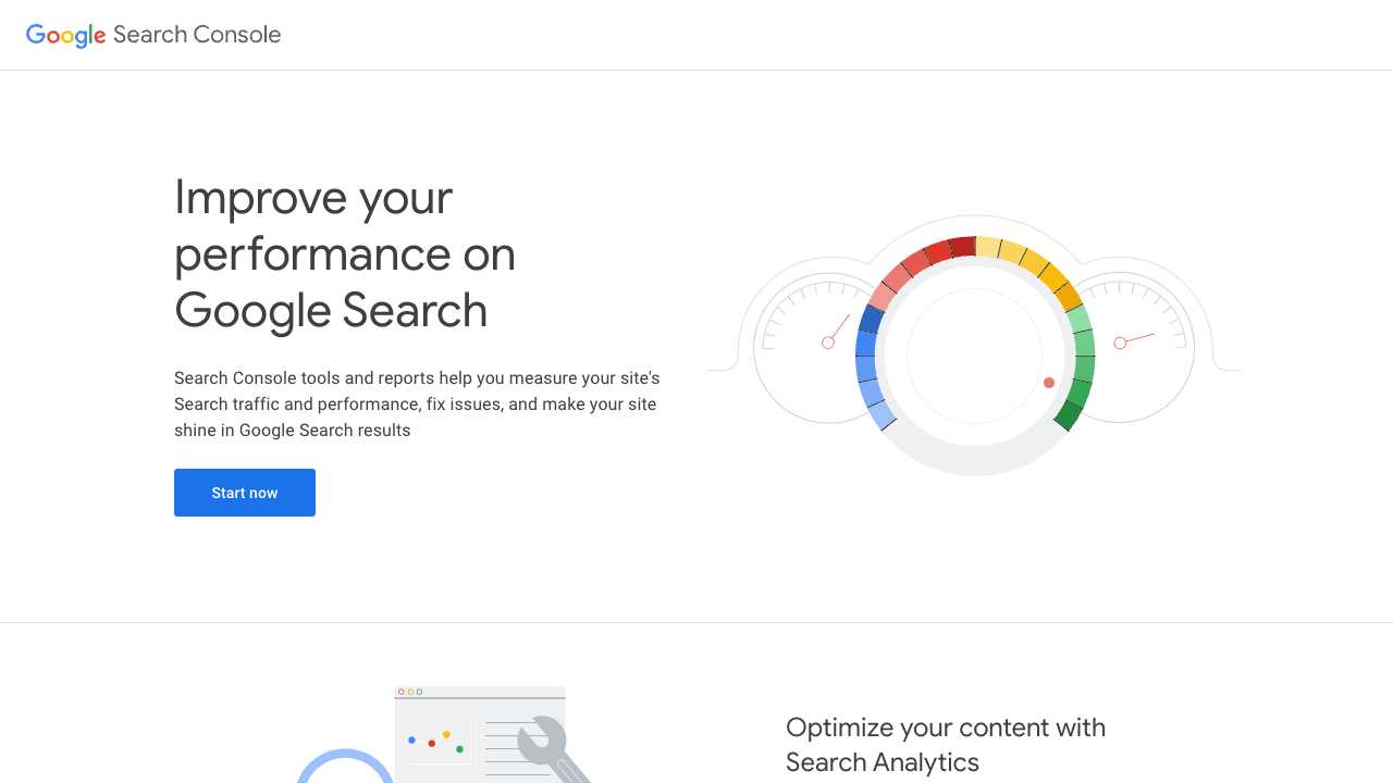 Screenshot of Google Search Console