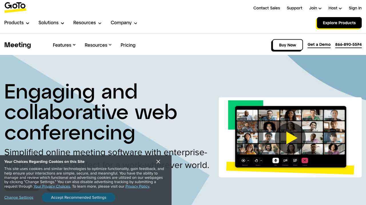 Screenshot of Go to Meeting