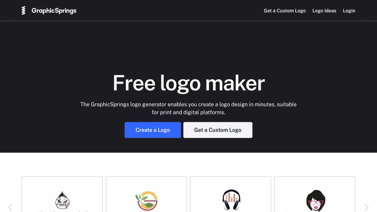 Screenshot of GraphicSprings: Unleash Your Creativity with Stunning Designs
