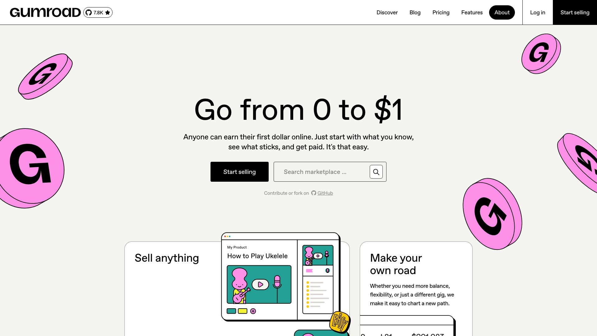 Screenshot of Gumroad: Empowering Creators to Sell Directly