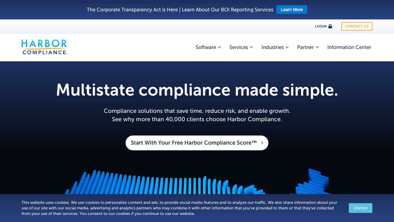 Screenshot of Harbor Compliance