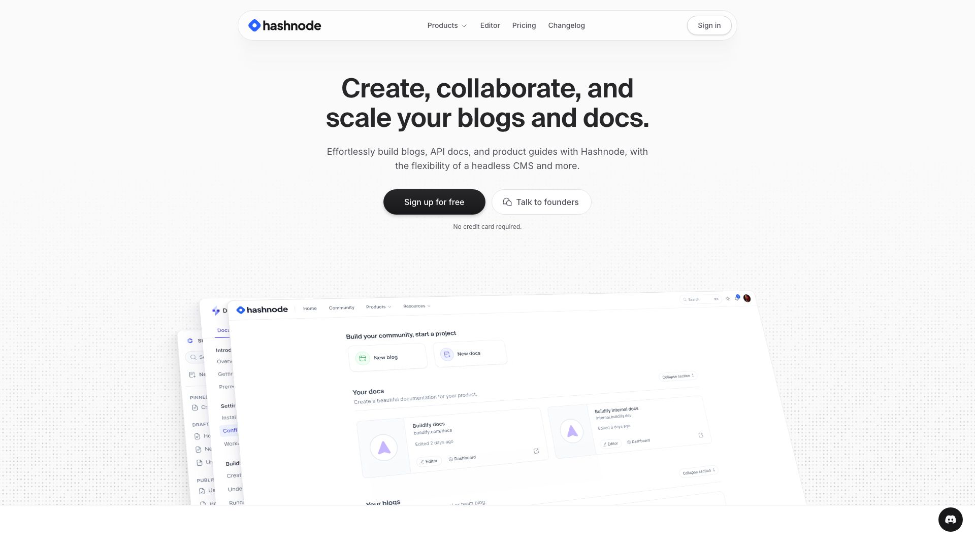 Screenshot of Hashnode: A Blogging Platform for Developers