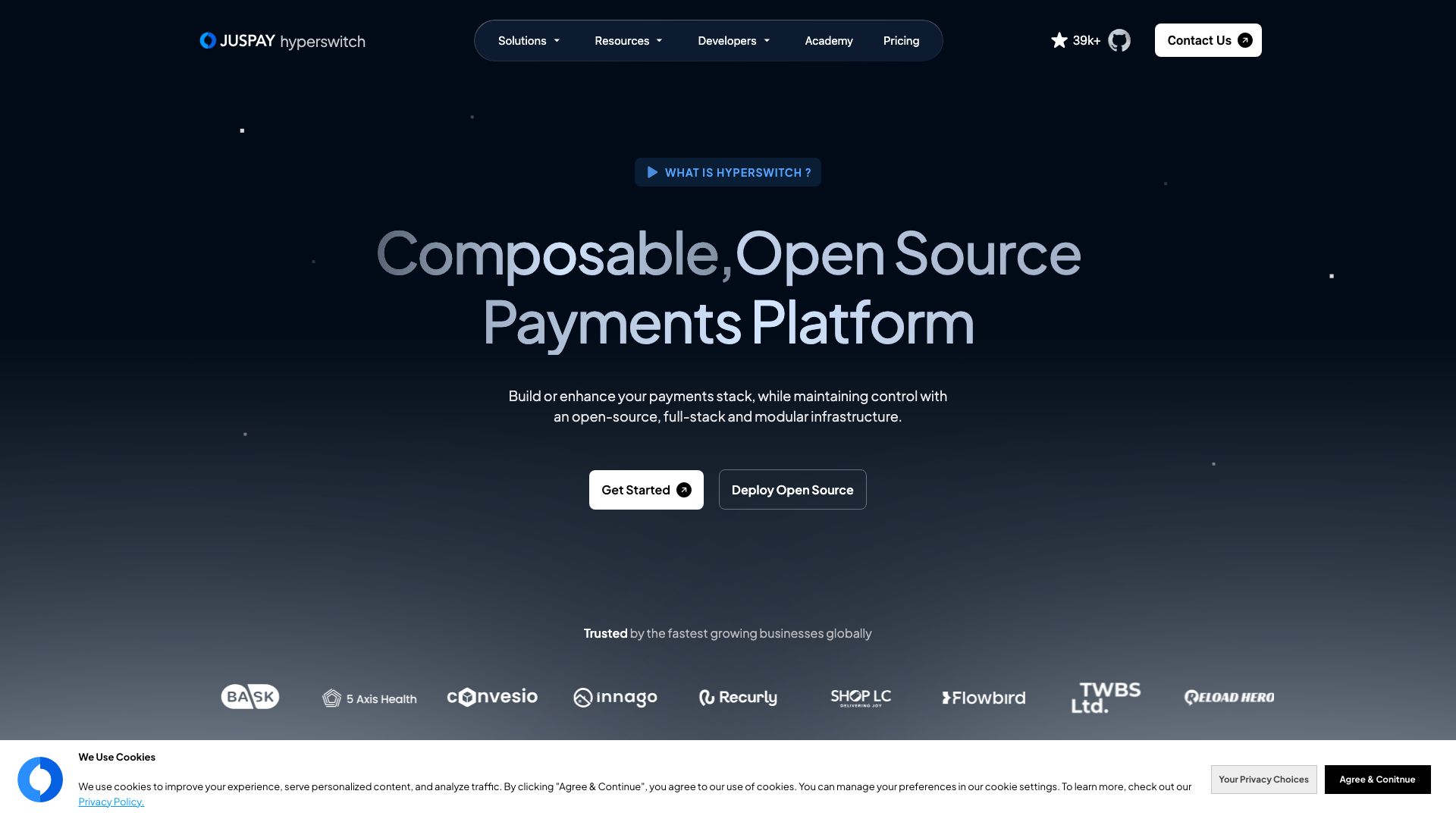 Screenshot of Hyperswitch: Unified Payment Gateway Orchestration