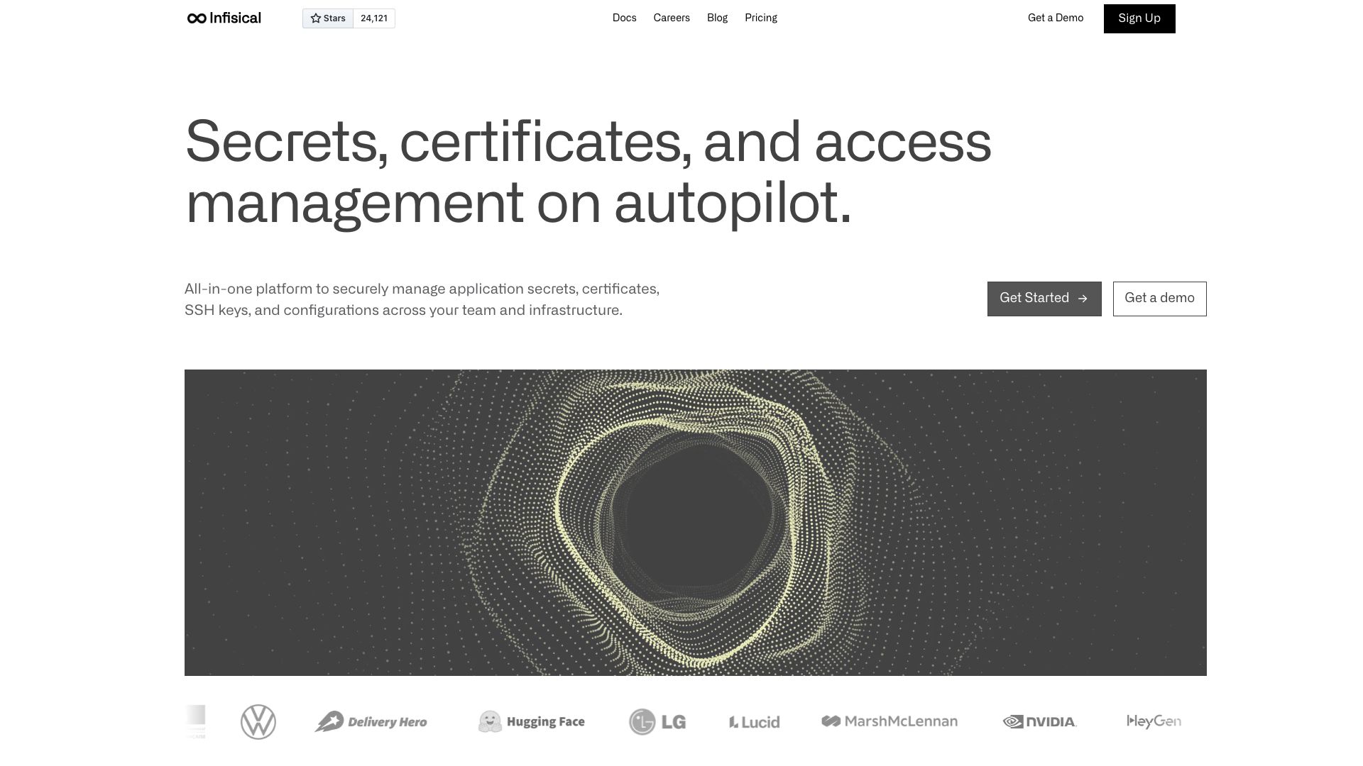 Screenshot of Infisical: Secure Secrets Management for Developers