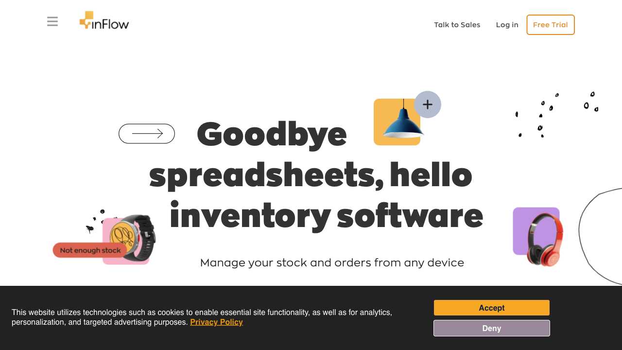 Screenshot of Inflow Inventory