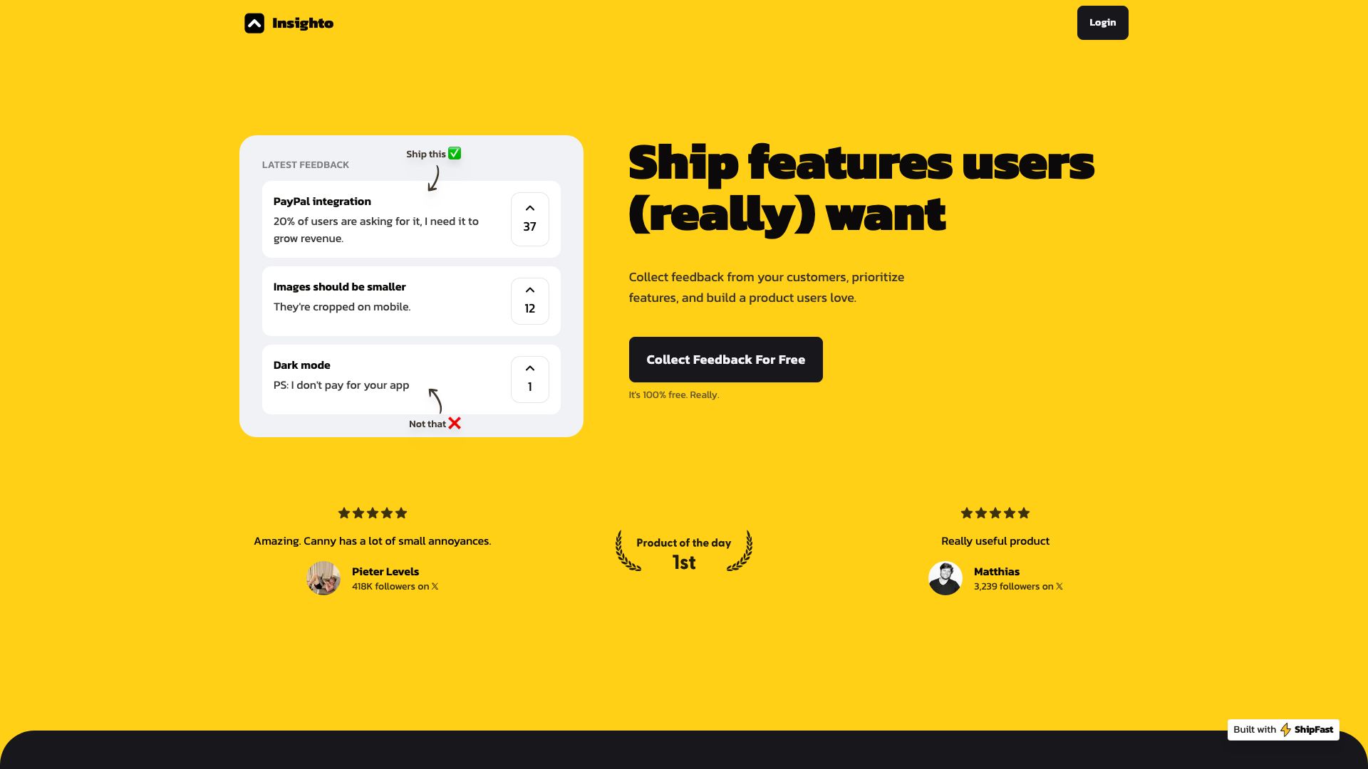 Screenshot of Insigh.to
