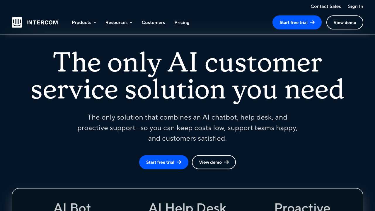 Screenshot of Intercom: The Customer Communication Platform