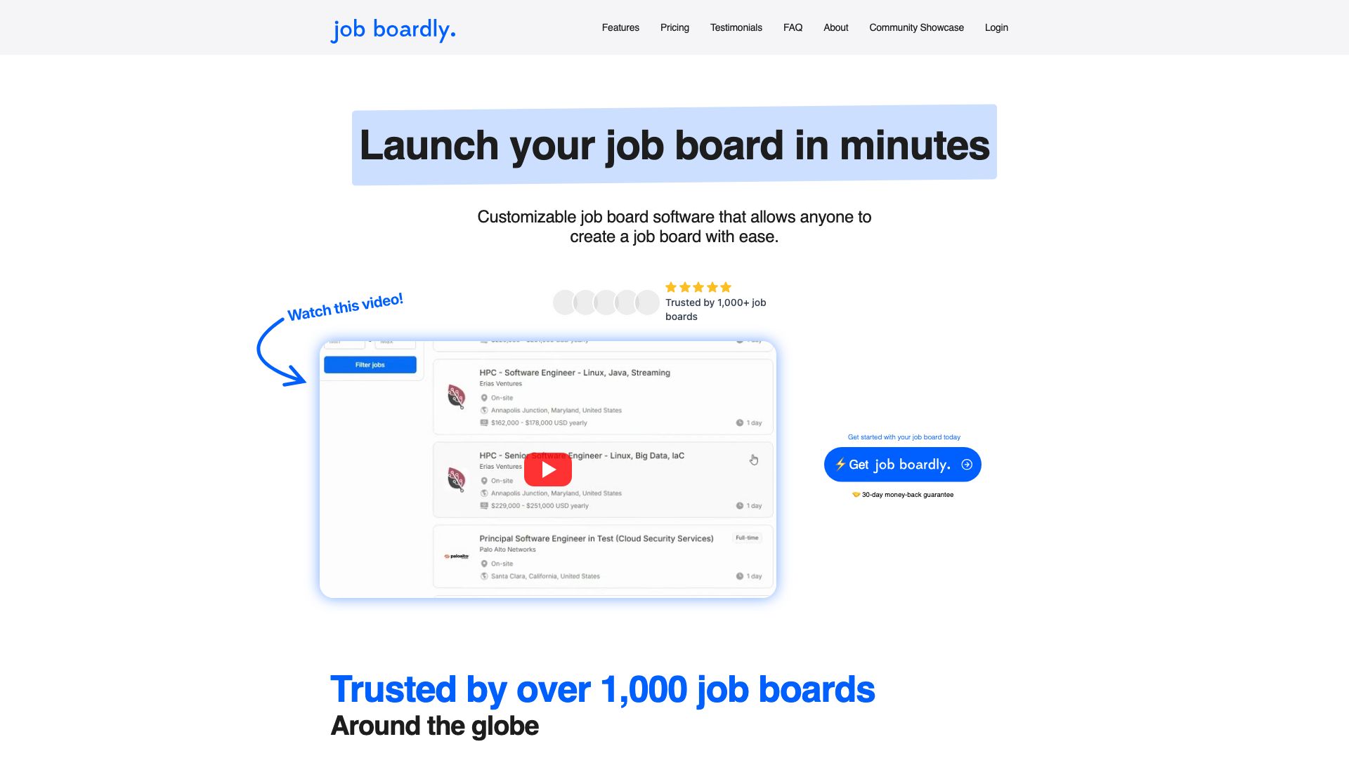 Screenshot of Jobboardly: Your All-in-One Job Board Solution