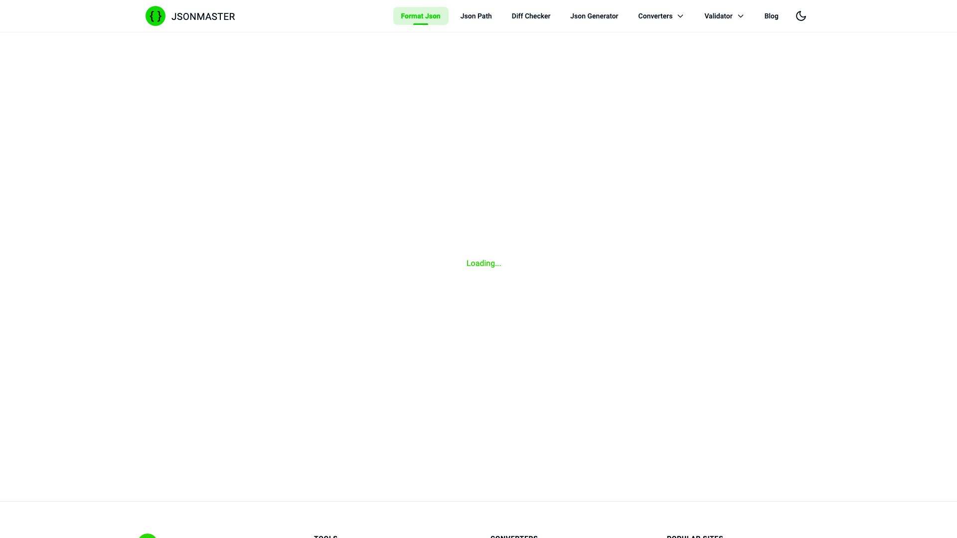 Screenshot of JSON Master