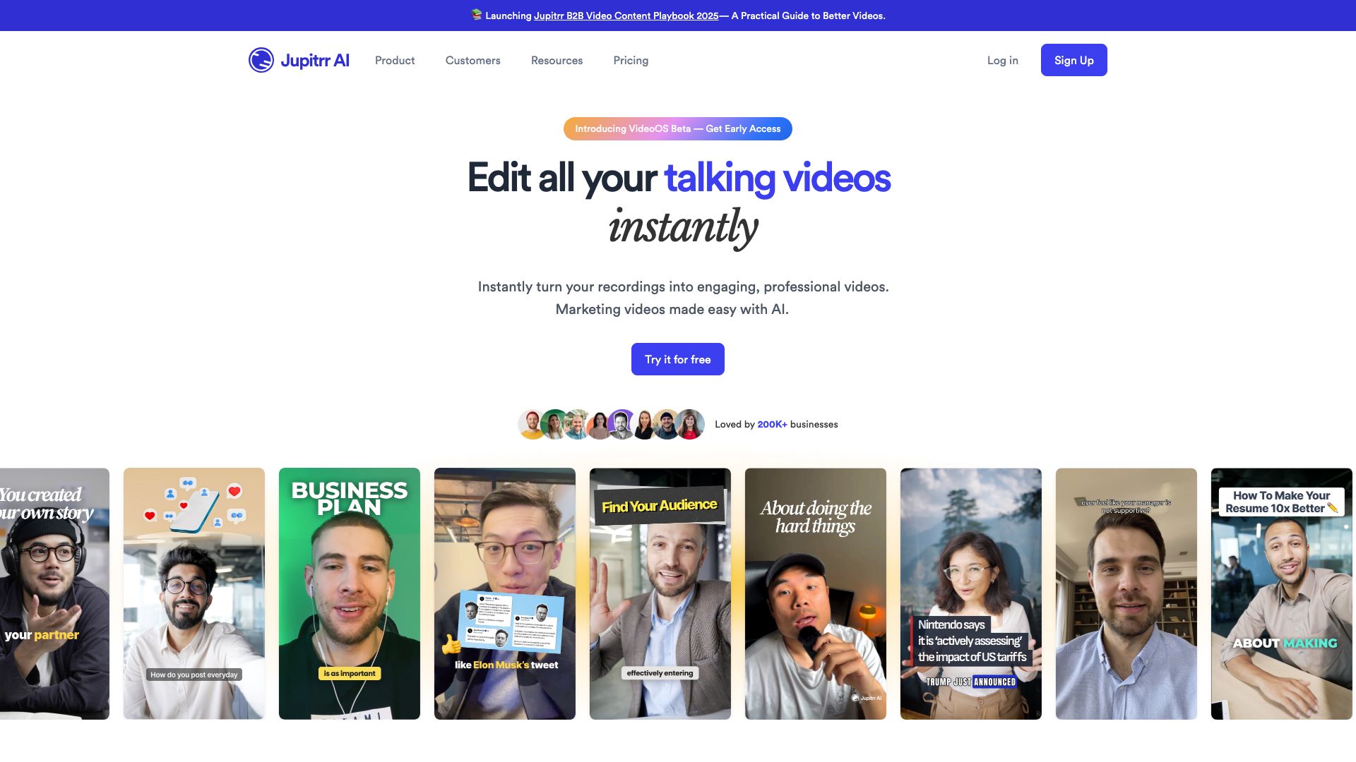 Screenshot of Jupitrr: AI-Powered Video Scripting & Storyboarding