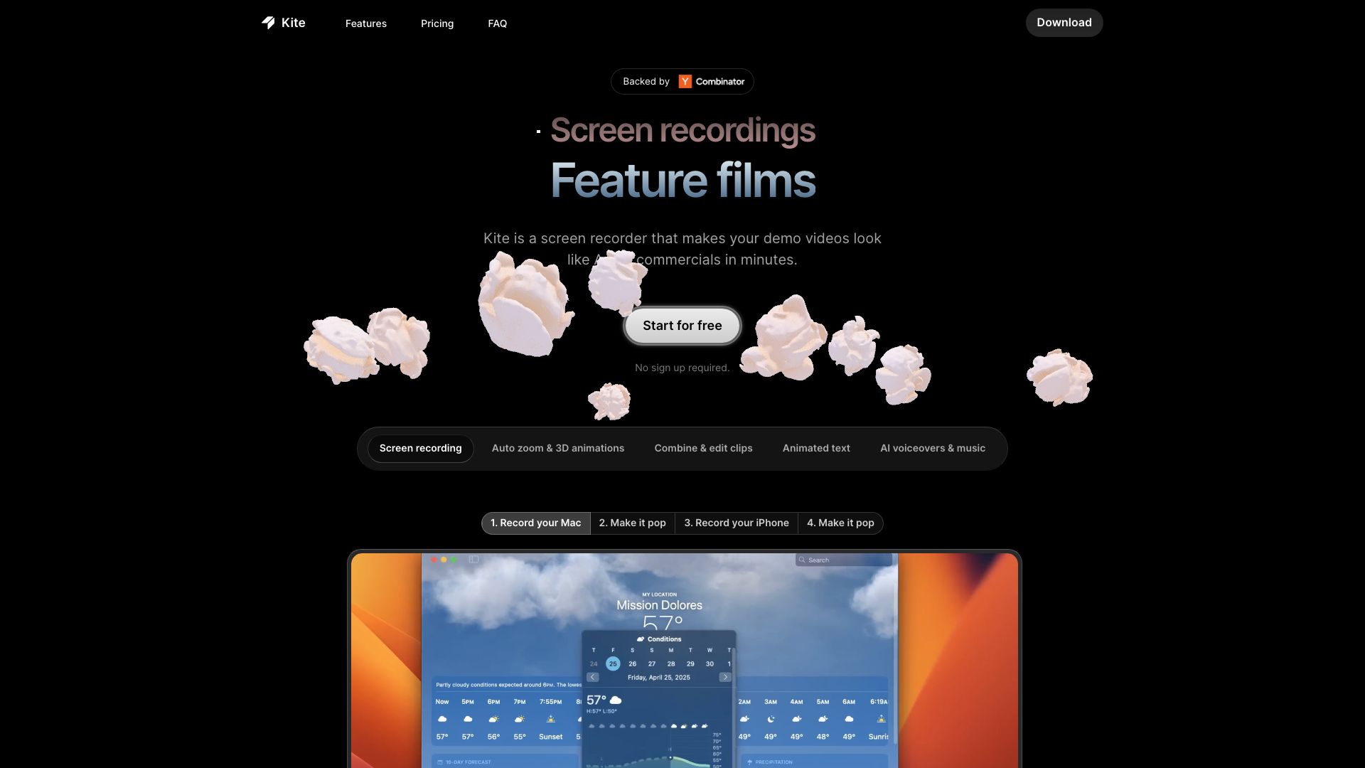 Screenshot of Kite: AI-Powered Video Editing for Everyone