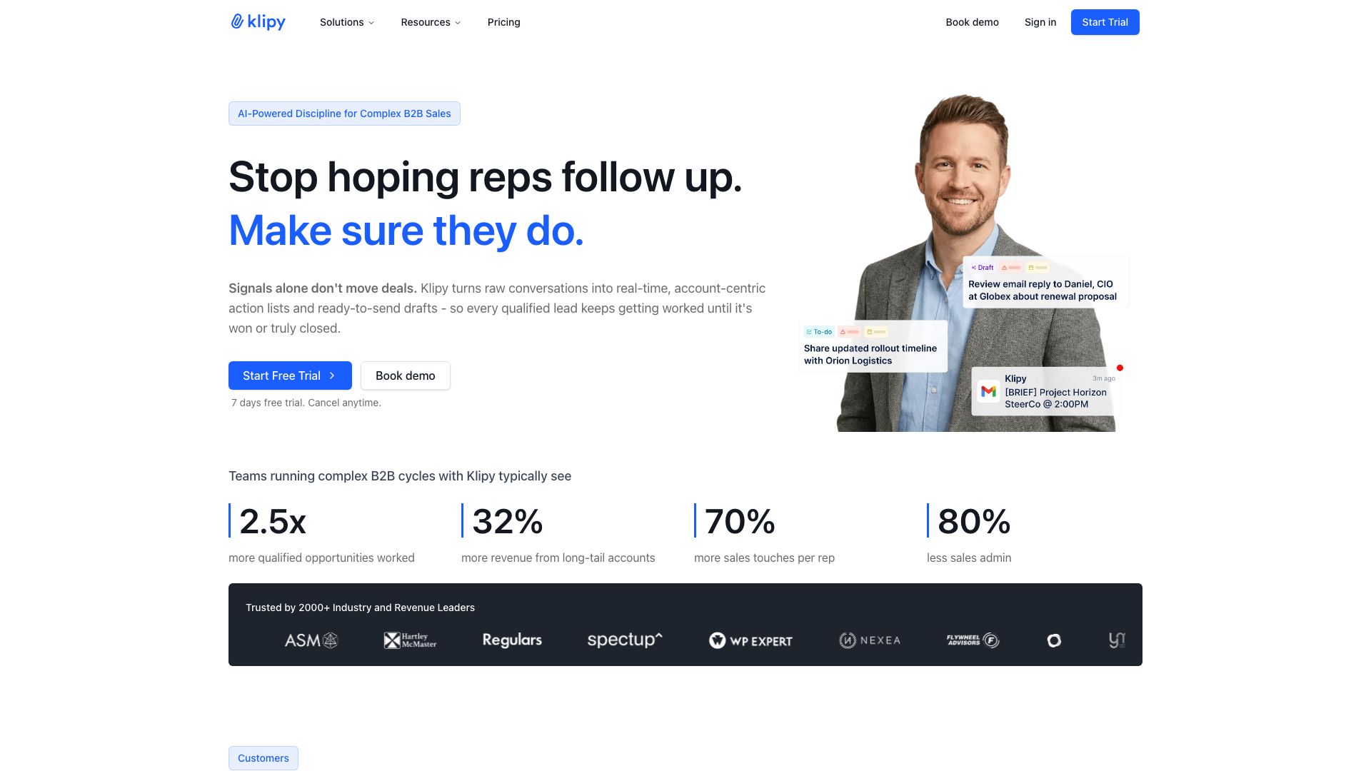 Screenshot of Klipy.ai