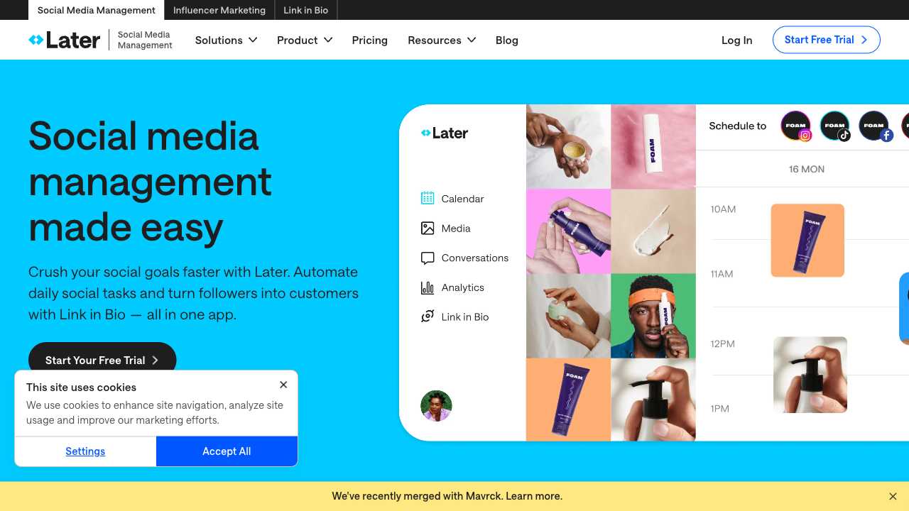 Screenshot of Later