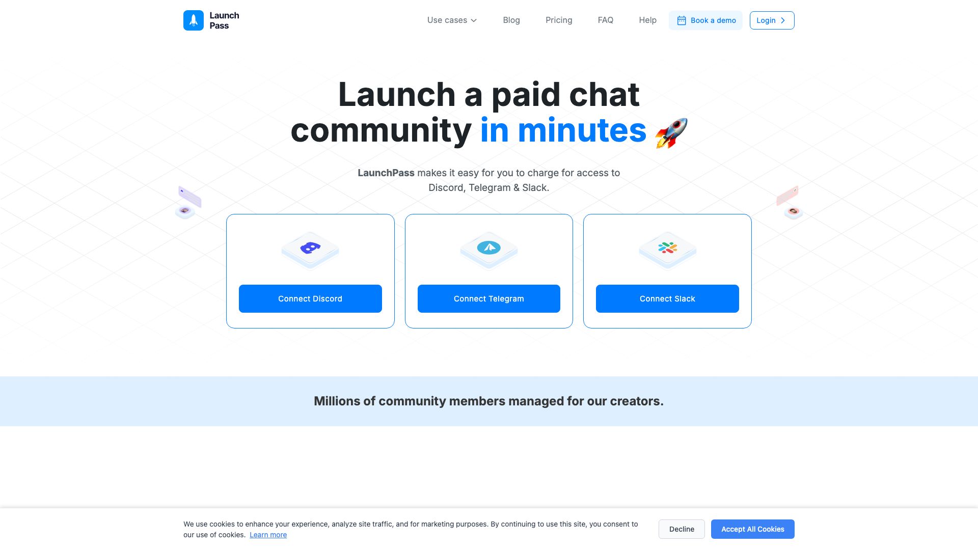 Screenshot of LaunchPass: Build & Monetize Your Online Community