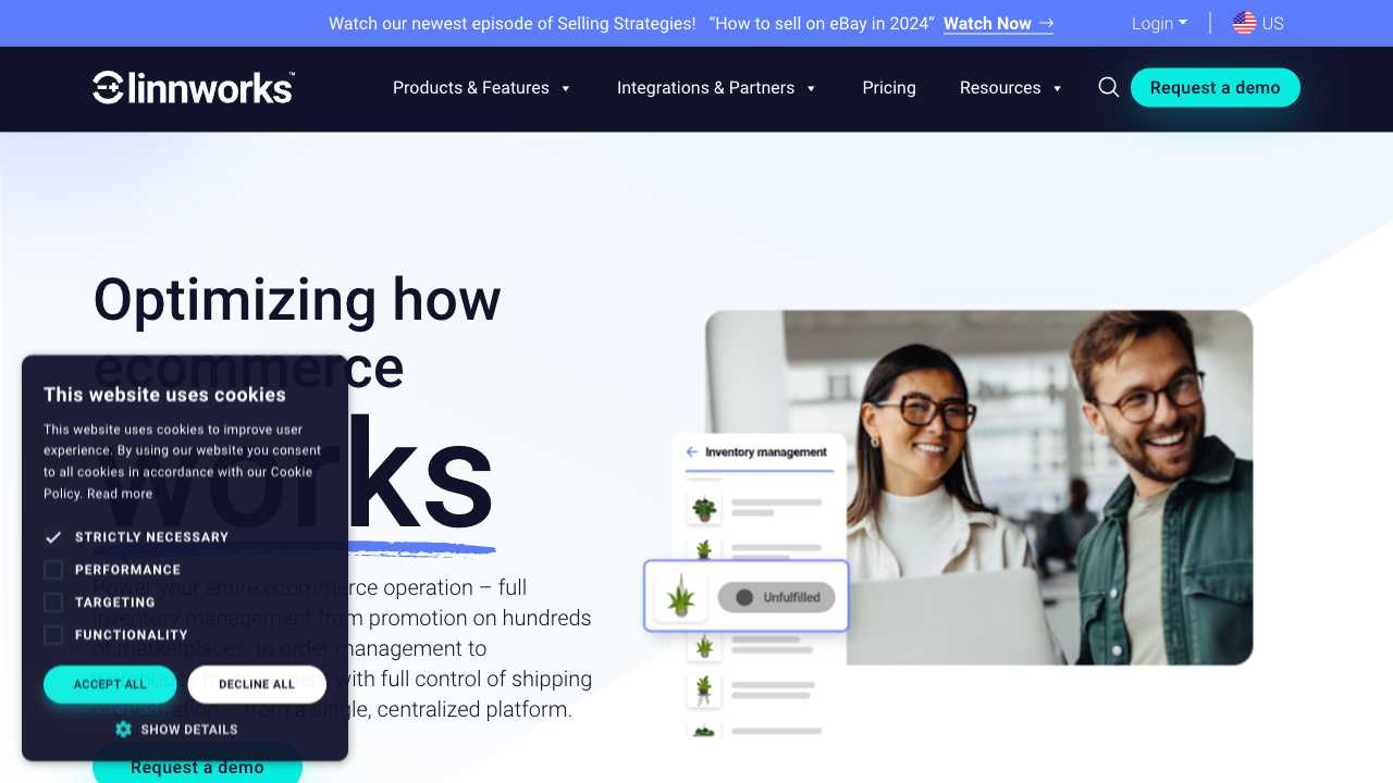Screenshot of Linnworks
