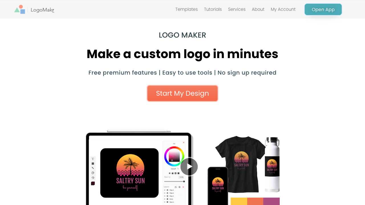 Screenshot of LogoMakr: Create Stunning Logos Online