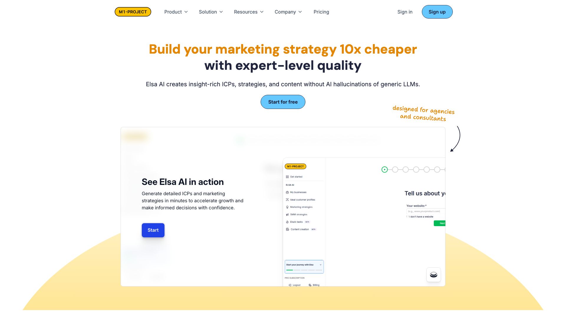 Screenshot of M1 Project