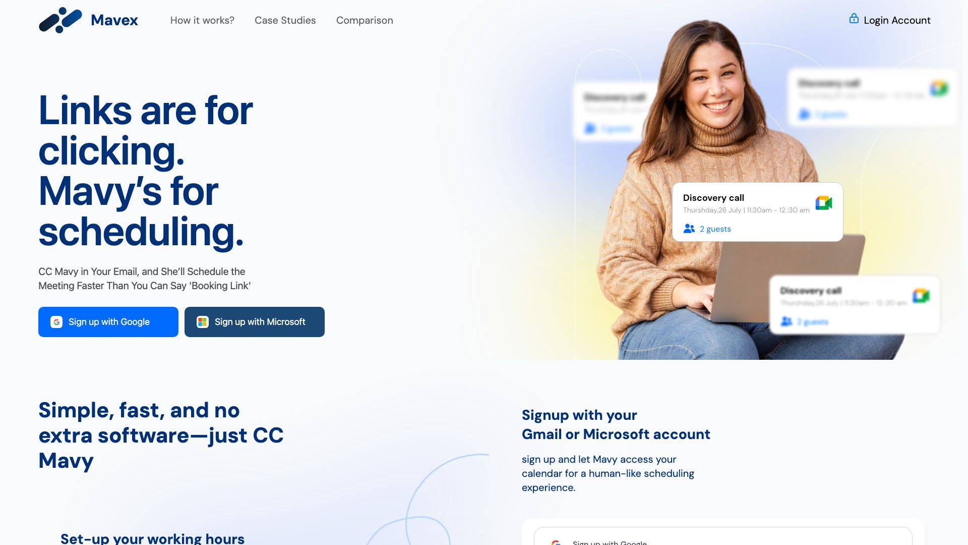 Screenshot of Mavex: AI-Powered Growth for Sales Teams