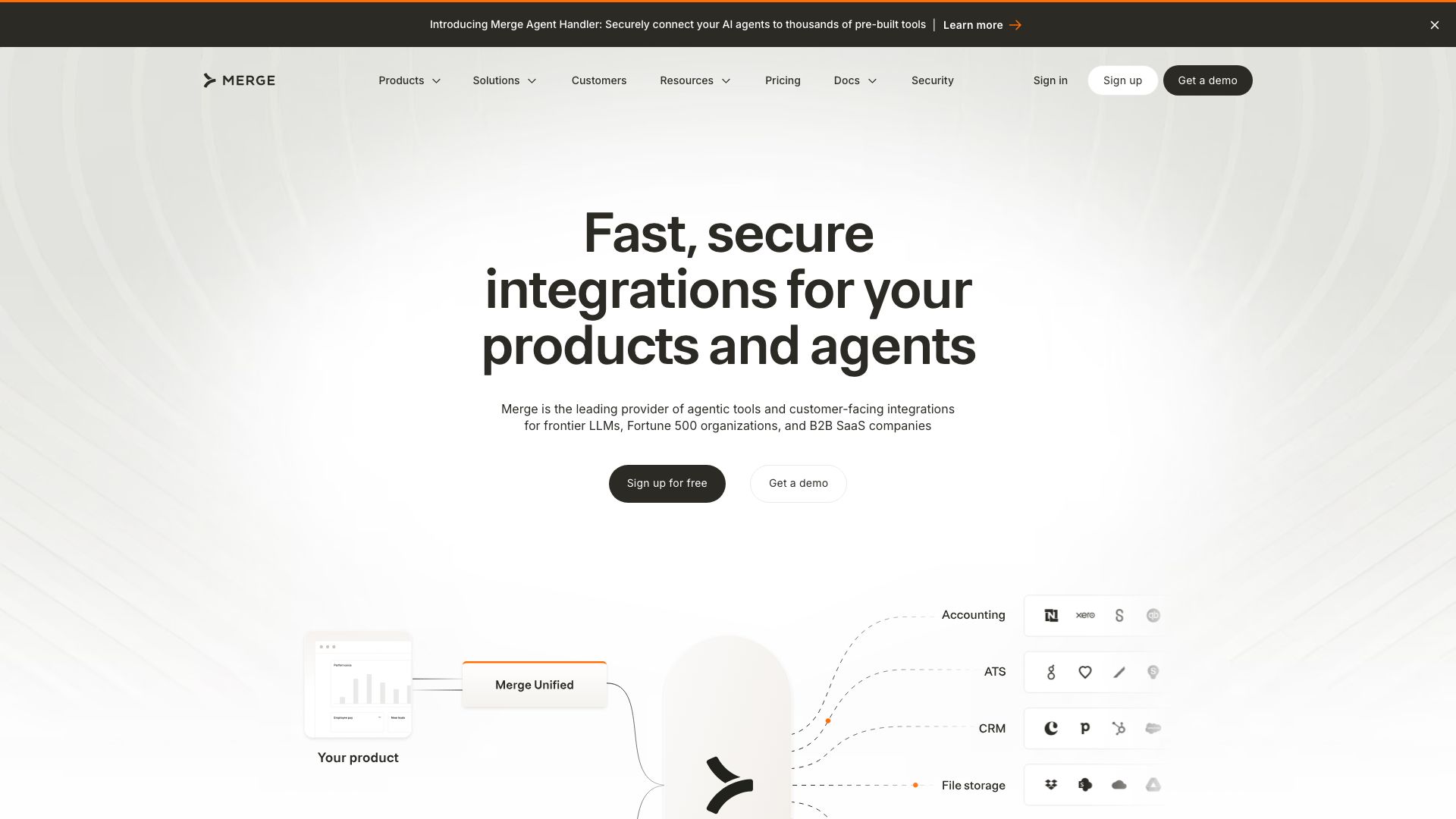 Screenshot of Merge.dev: Automate Your Integrations