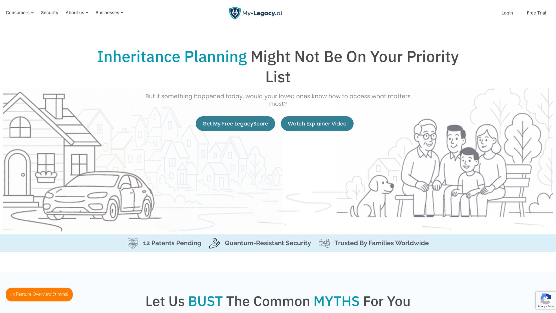 Screenshot of My Legacy AI: Preserving Your Life Story