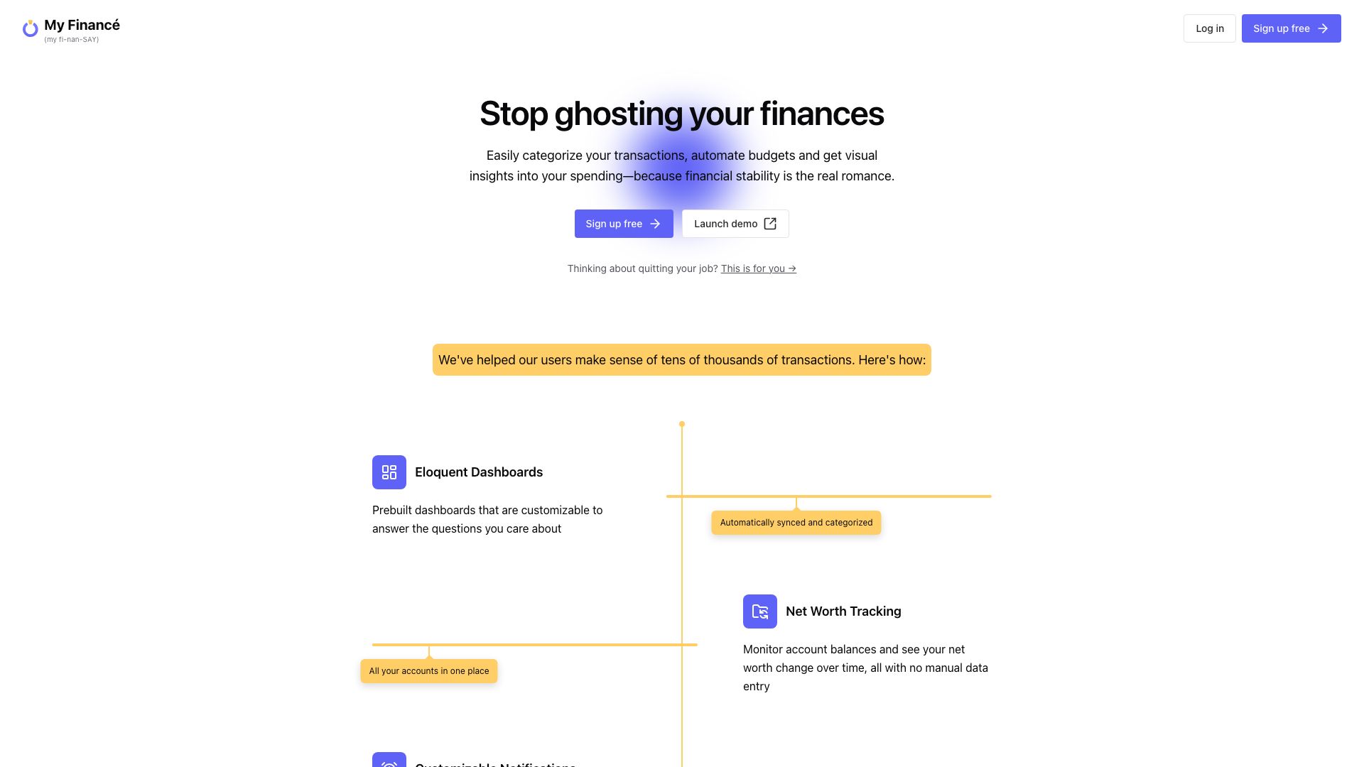 Screenshot of My Finance Report: Simplify Your Financial Life
