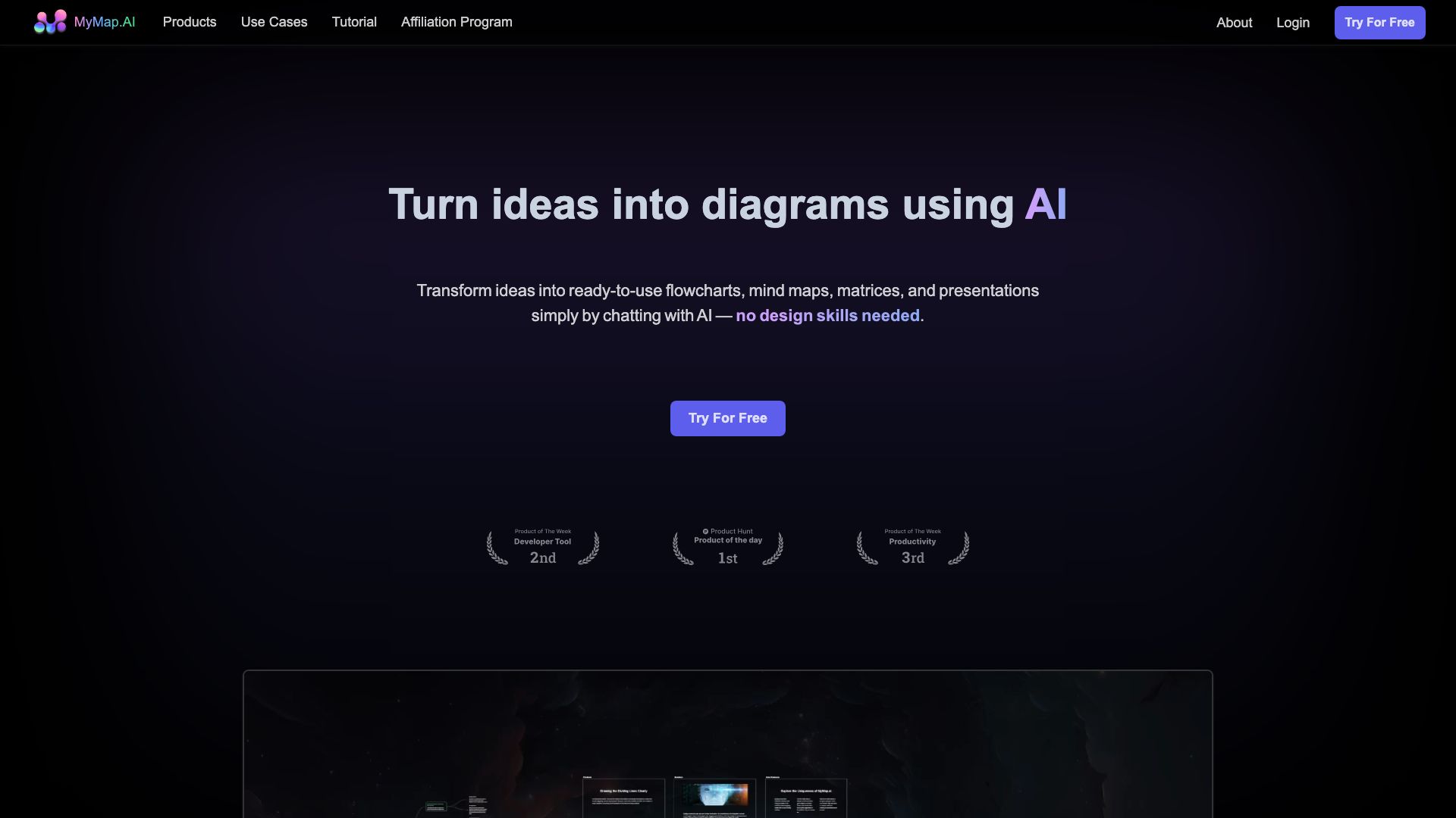 Screenshot of MyMap.ai: Your AI-Powered Knowledge Navigator